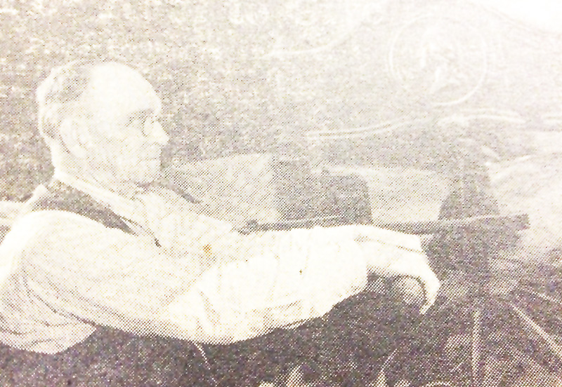 Earl Ebrite at type drawer