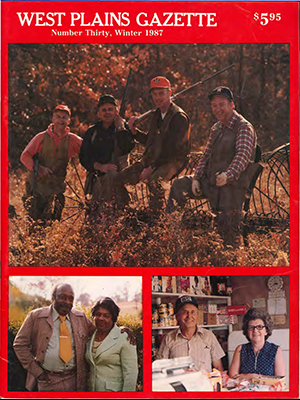 West Plains Gazette Volume Thirty Winter 1987 Cover